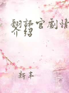 翻译官剧情分集介绍