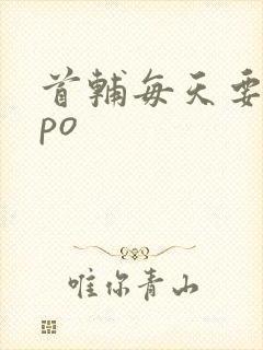 首辅每天要不够po