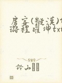 房客(糙汉)何璐程曜坤txt免费下载百度云