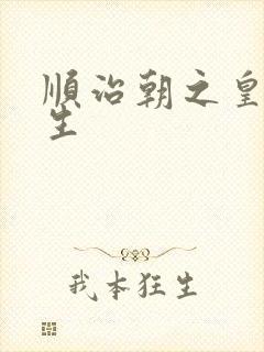 顺治朝之皇后重生