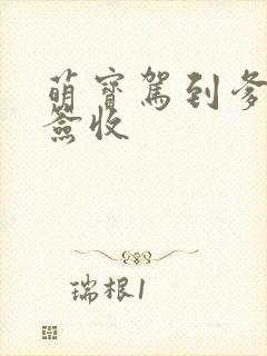 萌宝驾到爹地请签收