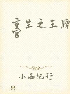 重生之王牌检察官