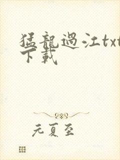 猛龙过江txt下载