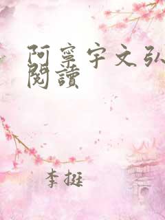 阿宁宇文弘免费阅读