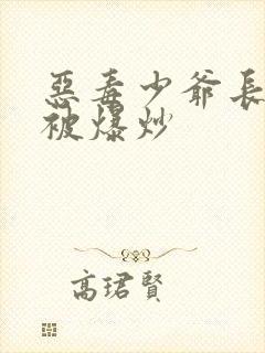 恶毒少爷长大后被爆炒