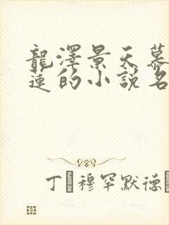 龙泽景天慕容青莲的小说名字