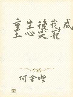 重生后我成了傻王心尖宠