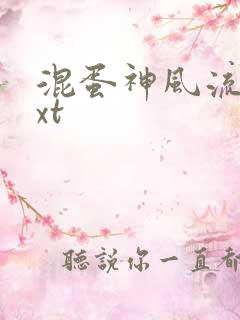 混蛋神风流史txt