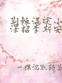 荆棘满途小说李泽招李斯安