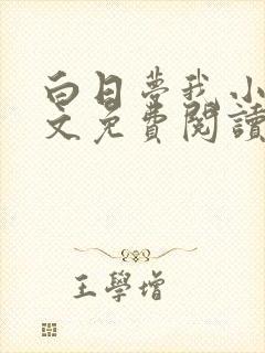 白日梦我小说全文免费阅读