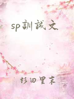 sp训诫文
