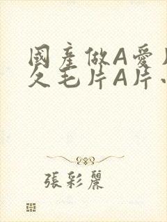 国产做A爱片久久毛片A片小说