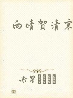向晴贺清寒小说