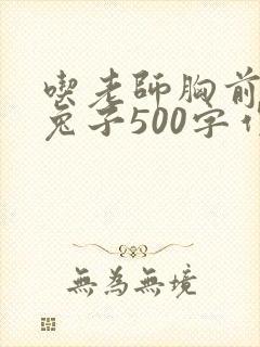 吃老师胸前的小兔子500字作文