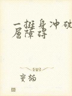 一挺身冲破了那层障碍