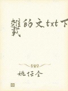杂的文txt下载