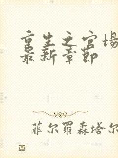 重生之官场风流最新章节