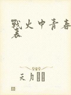 战火中青春演员表