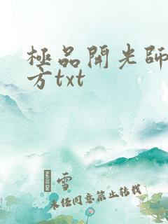 极品开光师李南方txt