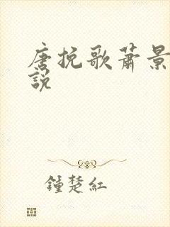 唐挽歌萧景弦小说