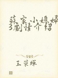 苏家小媳妇1v3剧情介绍