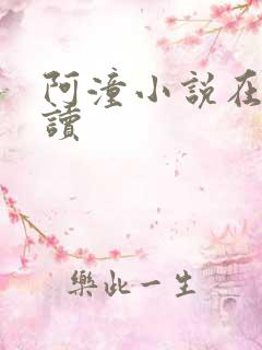 阿潼小说在线阅读