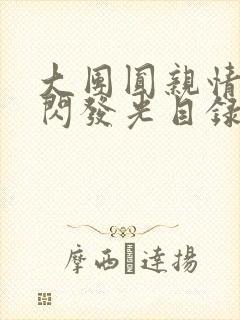 大团圆亲情会闪闪发光目录