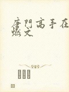 唐门高手在异世燃文