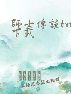师士传说txt下载