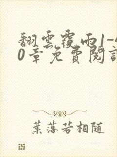 翻云覆雨1-40章免费阅读