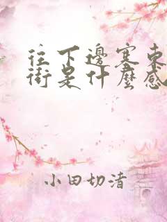 往下边塞东西逛街是什么感觉