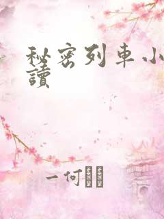 秘密列车小说阅读