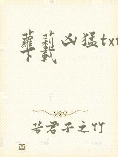 萝莉凶猛txt下载