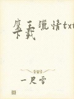 鹰王猎情txt下载