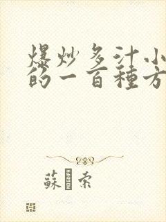 爆炒多汁小美人的一百种方法