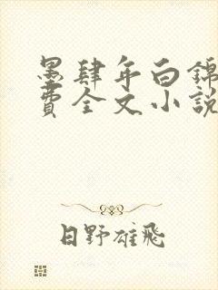 墨肆年白锦瑟免费全文小说最新