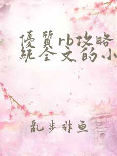 优质rb攻略系统全文的小说