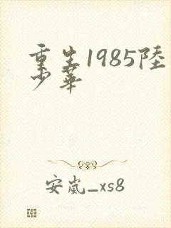重生1985陆少华