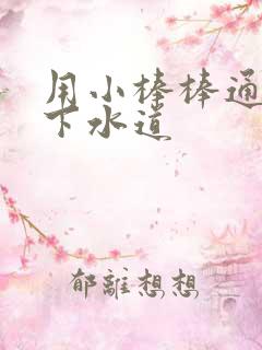 用小棒棒通你的下水道