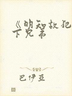 《明知故犯》年下兄弟