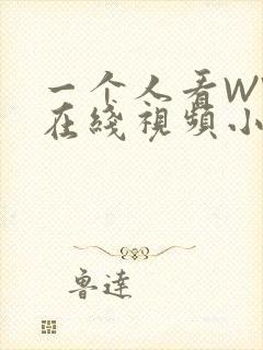 一个人看WWW在线视频小说
