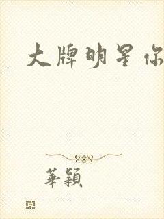 大牌明星你站住