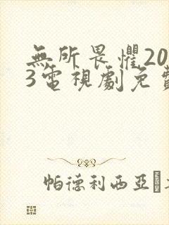 无所畏惧2023电视剧免费观看