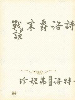 战寒爵洛诗涵小说