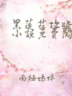 黑莲花攻略手册小说免费阅读全文