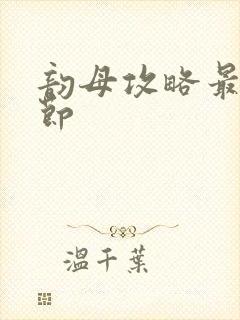 韵母攻略最新章节