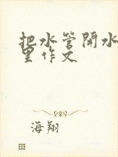 把水管开水放B里作文