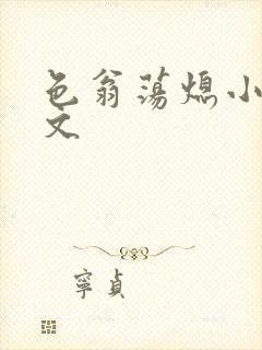 色翁荡熄小说全文