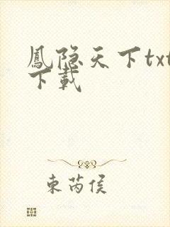 凤隐天下txt下载