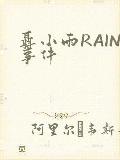 聂小雨RAIN事件